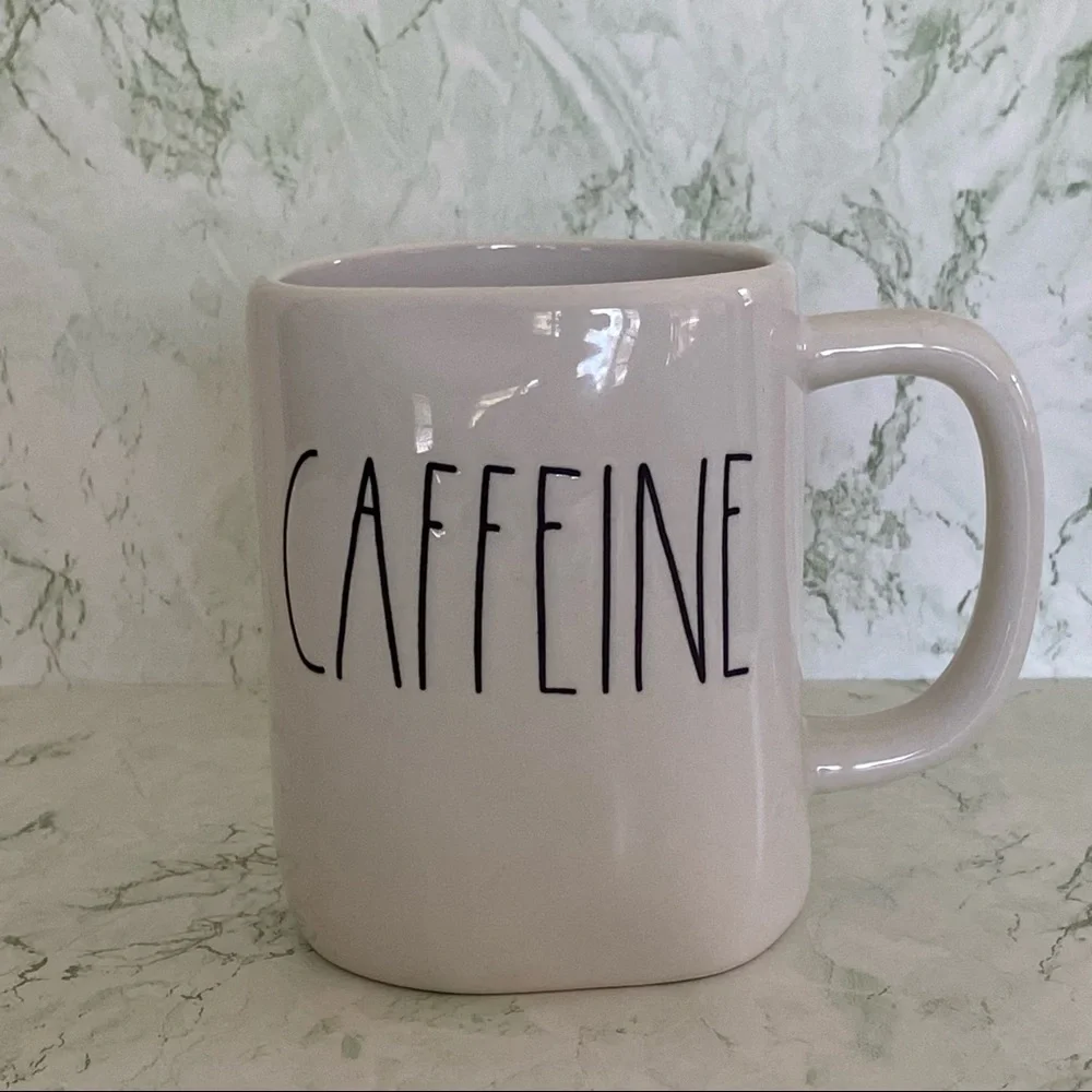 Rae Dunn Caffeine Ceramic Mug